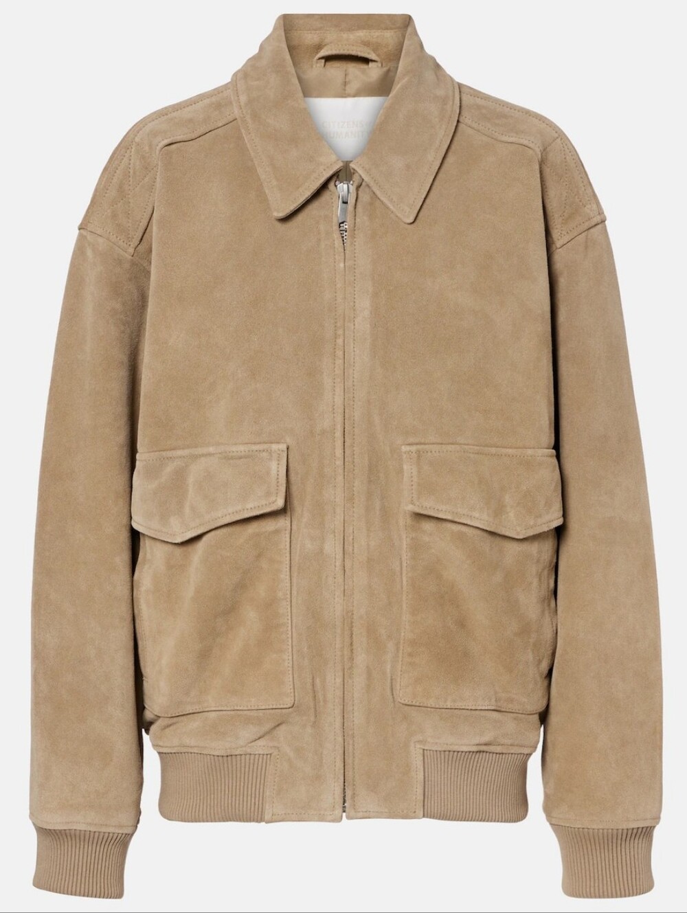 Citizens of Humanity Vivienne Suede Jacket Oversized Bomber Coat Womans XL NWT
